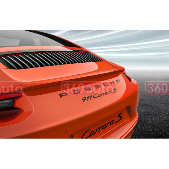 Автологотип шильдик эмблема надпись Porsche Carrera Black черный глянец