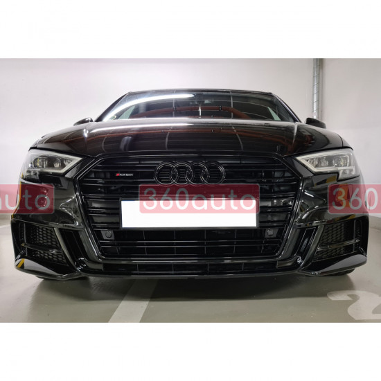 Передній бампер на Audi A3 2016-2020 S-Line Седан