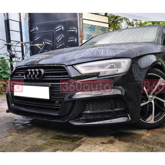 Передній бампер на Audi A3 2016-2020 S-Line Седан