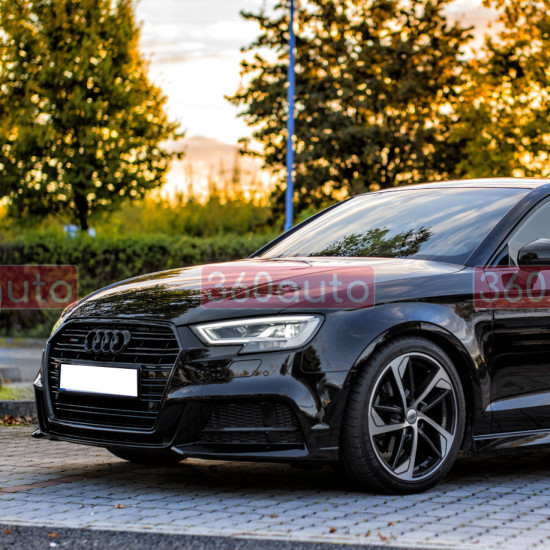 Передній бампер на Audi A3 2016-2020 S-Line Седан