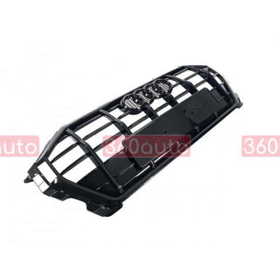Решетка радиатора на Audi Q3 2018-2022 стиль SQ3 черная Q3-S191