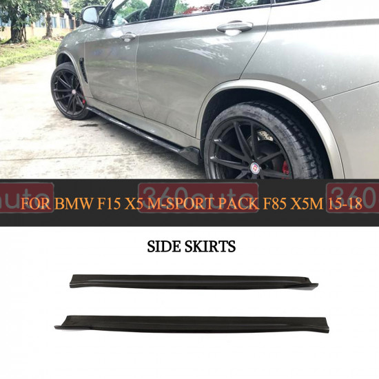Карбоновые диффузоры на пороги для BMW X5M F85, X6M F86 2013-2019 Под заказ