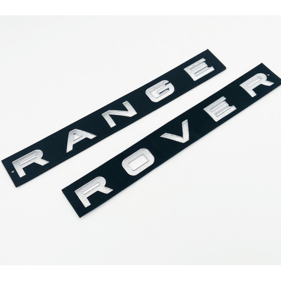 Автологотип шильдик емблема напис Range Rover LR076943 для комплектації SVAutobiography сірий