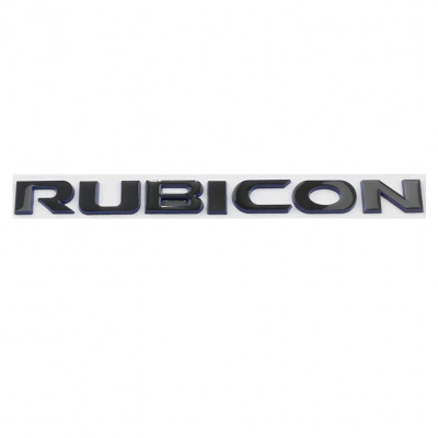 Автологотип шильдик эмблема надпись Jeep Rubicon black blue