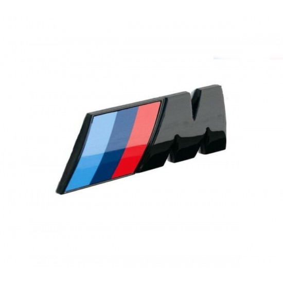 Автологотип шильдик емблема напис BMW M Black Shadow Edition в решітку радіатора