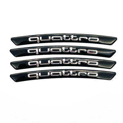 Наклейки на диски Audi quattro