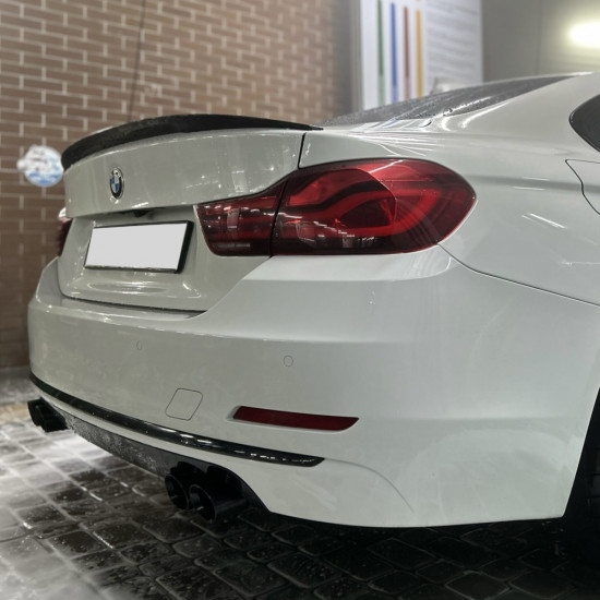 Спойлер на BMW 4 F32 2013-2019 чорний глянець стиль M-Performance