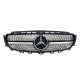 Решітка радіатора на Mercedes E-class W213 2016-2019 Diamond чорна під камеру MB-W213177