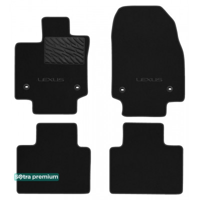 Двухслойные коврики Sotra Premium Black для Lexus RX (mkV) 2023→ (ST 91013-CH-Black)