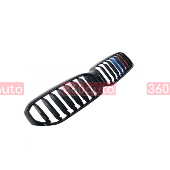 Решетка радиатора на BMW 5 G30, G31 2020- черный глянец M-Color BMW-G30215
