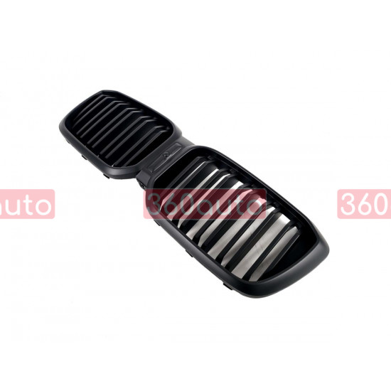 Решетка радиатора на BMW X3 G01, X4 G02 2022- черный мат M-Look BMW-G01223
