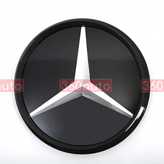 Эмблема в радиаторной решетке Mercedes C-Class W205 2014-2018 A0008880060 зеркальная звезда под дистроник черная