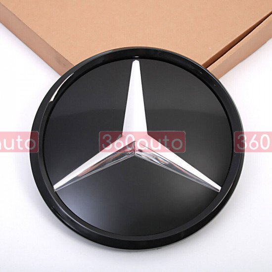Эмблема в радиаторной решетке Mercedes E-Class W207 W212 2013-2016 A0008880060 зеркальная звезда черная