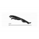 Автологотип шильдик эмблема Jaguar Black 160мм