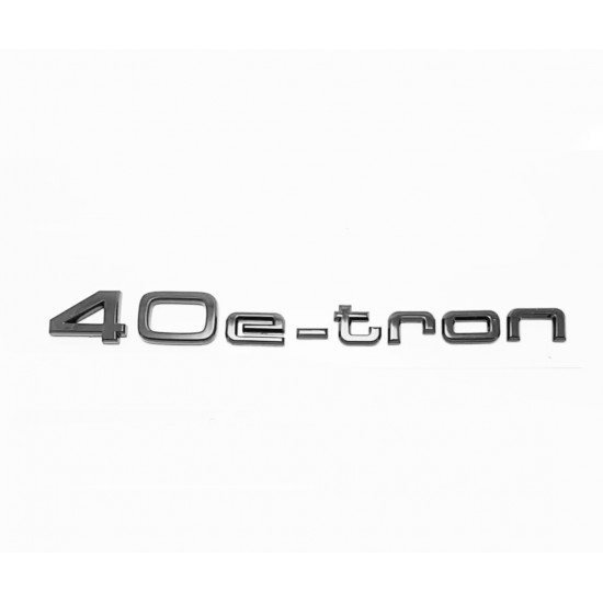 Автологотип шильдик эмблема надпись Audi Q4 40 e-tron Black Edition