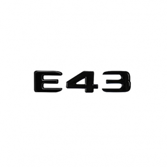 Автологотип шильдик эмблема надпись Mercedes E43 black
