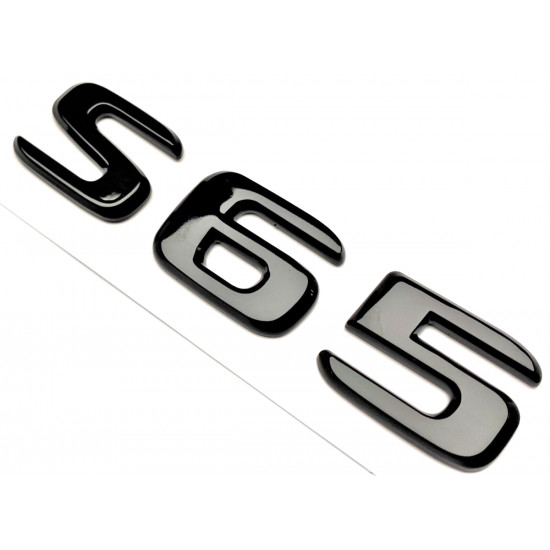 Автологотип шильдик эмблема надпись Mercedes S65 black