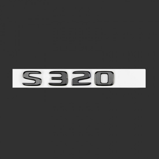 Автологотип шильдик эмблема надпись Mercedes S320 black