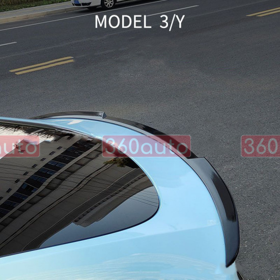 Спойлер для Tesla Model 3, Y 2017- Blade черный глянец