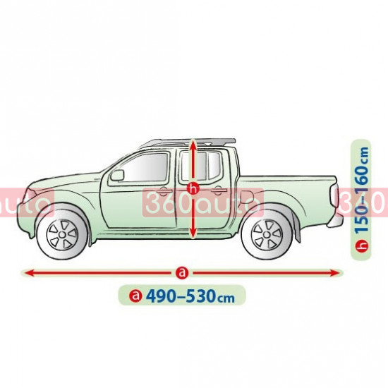 Чохол тент на автомобіль Ford Ranger 2006- без кунга Kegel Mobile Garage XL Pickup 490-530см