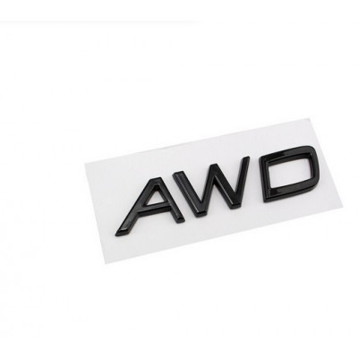 Автологотип шильдик емблема Volvo AWD Black