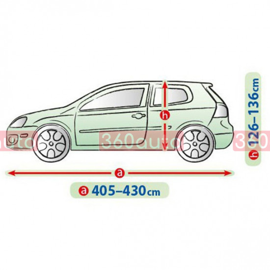 Чохол тент на автомобіль Chevrolet Aveo T300 2011- Kegel Mobile Garage L1 hatchback/kombi 405-430см