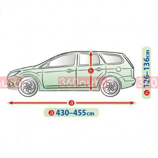 Чохол тент на автомобіль Chevrolet Lacetti 2004- Kegel Mobile Garage L2 hatchback/kombi 430-455см