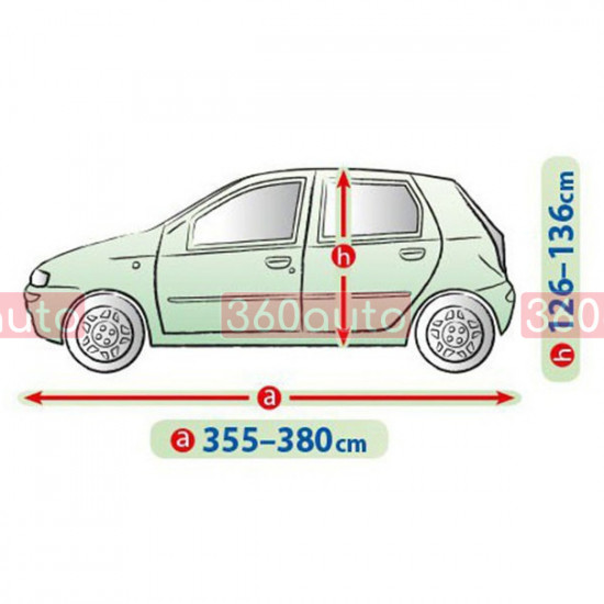 Чохол тент на автомобіль Citroen C2 2003-2010 Kegel Mobile Garage M1 hatchback 355-380см