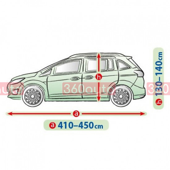 Чохол тент на автомобіль Citroen C4 Picasso 2006-2022 Kegel Mobile Garage L mini Van 410-450см