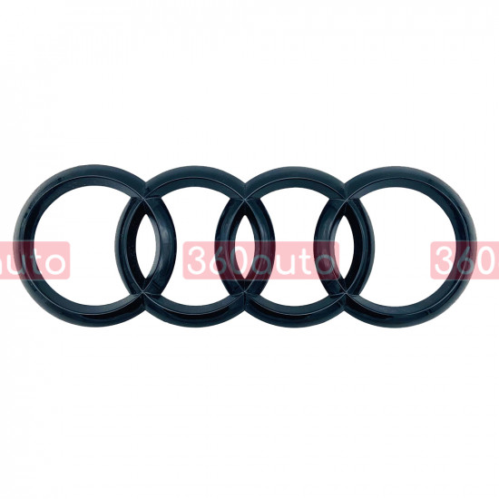 Автологотип эмблема черные кольца Audi Q4 e-tron 2021- Black Edition на кришку багажника 360auto-364028
