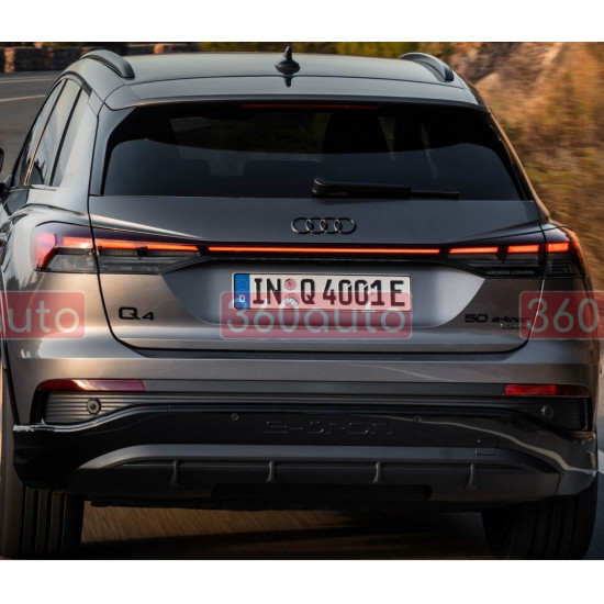 Автологотип емблема чорні кільця Audi Q4 e-tron 2021- Black Edition на кришку багажника 360auto-364028