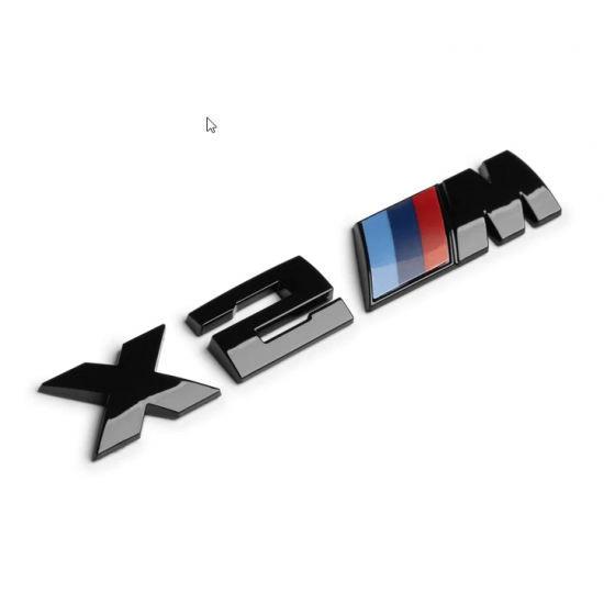 Автологотип шильдик эмблема надпись BMW X2M Black Shadow Edition
