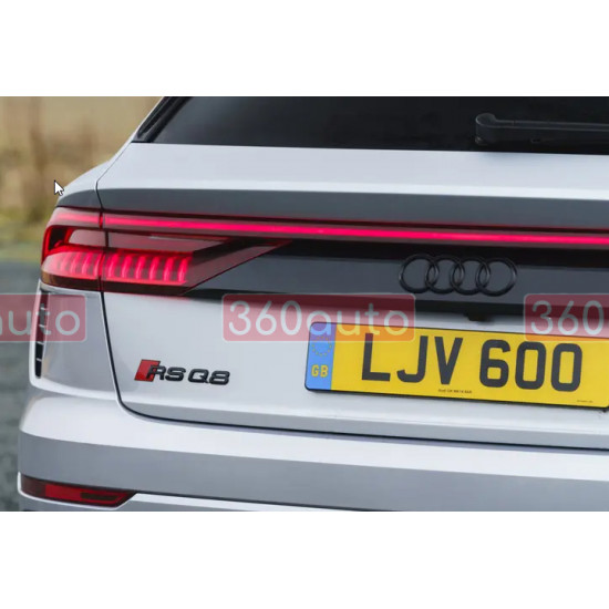 Автологотип шильдик емблема напис Audi RSQ8 Tuning Exclusive Black Edition глянець на кришку багажника