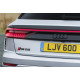 Автологотип шильдик эмблема надпись Audi RSQ8 Tuning Exclusive Black Edition глянец на крышку багажника
