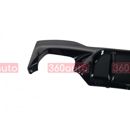 Диффузор заднего бампера на BMW 5 Series G30 2020-2022 год M5 F90 ( черный глянец )