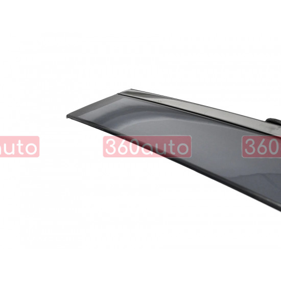Дефлектори вікон на Toyota bZ4X, Subaru Solterra 2023- з чорним молдингом 3-847TY073