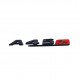 Автологотип шильдик емблема напис Mercedes A45s AMG black red пряма