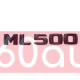 Автологотип шильдик эмблема надпись Mercedes ML500 black A1648171015