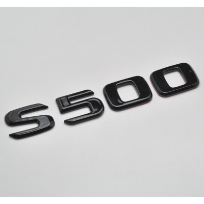 Автологотип шильдик эмблема надпись Mercedes S500 black