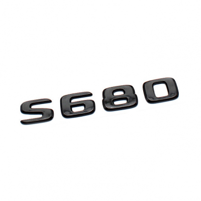 Автологотип шильдик эмблема надпись Mercedes S680 black