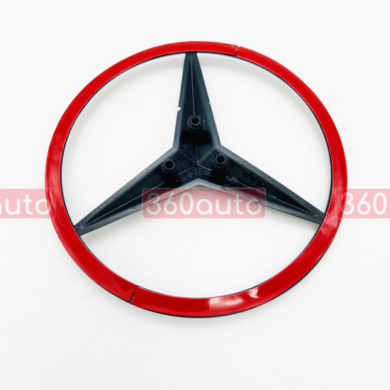 Задняя эмблема для Mercedes C-class W204 2007-2014 черный глянец A2047580058