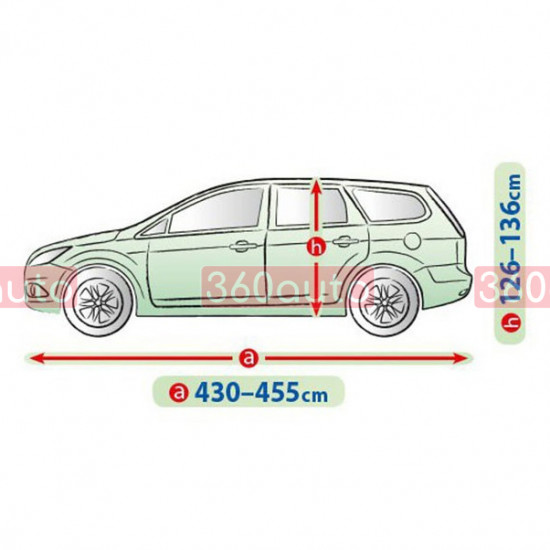 Чохол тент на автомобіль Suzuki SX4 Cross 2013- Kegel Mobile Garage L2 hatchback/kombi 430-455см