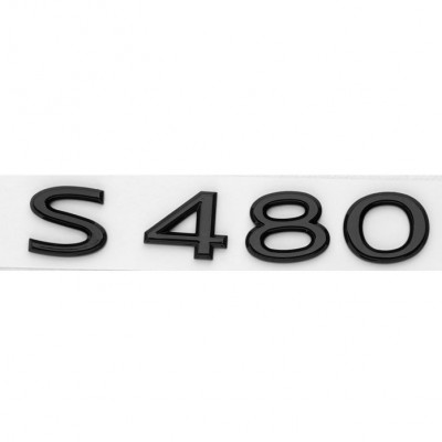 Автологотип шильдик емблема напис Mercedes S480 Gloss black