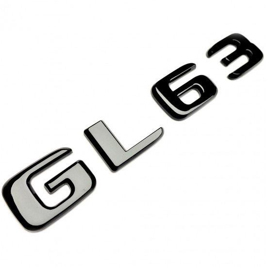 Автологотип шильдик логотип надпись Mercedes GL63 Gloss black