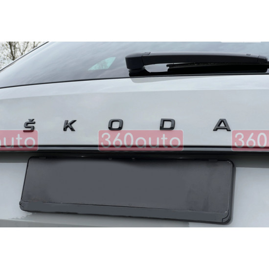 Автологотип эмблема надпись Skoda SuperB 2019- черный глянец на крышку багажника