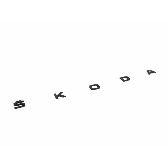 Автологотип емблема напис Skoda Skala 2023- чорний глянець на кришку багажника