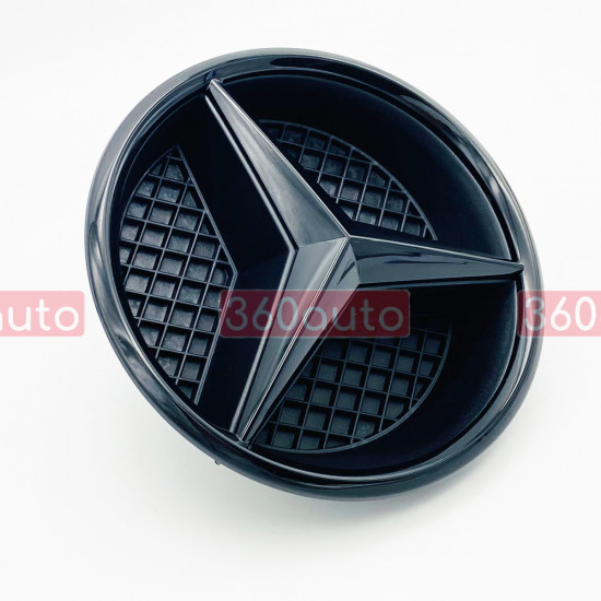 Эмблема в решетку радиатора Mercedes GL-Class X166 2013-2015 A0008880060 чорна