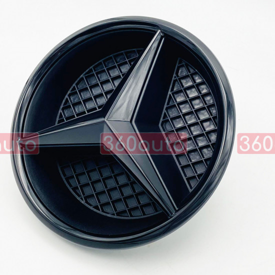 Эмблема в решетку радиатора Mercedes GL-Class X166 2013-2015 A0008880060 чорна