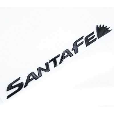 Автологотип шильдик эмблема надпись Hyundai Santa Fe Black Edition