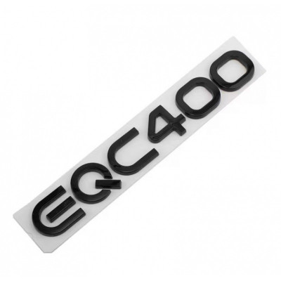 Автологотип шильдик емблема напис Mercedes EQC400 чорний глянець